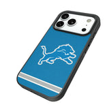 Detroit Lions Stripe Bump Phone Case for Apple iPhone