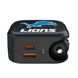 Detroit Lions Text Backdrop 2 in 1 USB A/C Charger