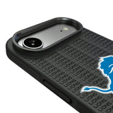 Detroit Lions Text Backdrop Bump Phone Case for Apple iPhone