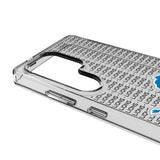 Detroit Lions Text Backdrop Clear Phone Case for Samsung Galaxy