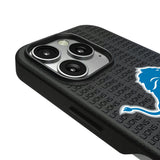 Detroit Lions Text Backdrop MagSafe Compatible Phone Case for Apple iPhone