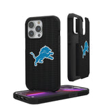 Detroit Lions Text Backdrop Rugged Phone Case for Apple iPhone