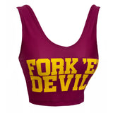 Arizona State ASU Fork 'Em Crop Tank Top