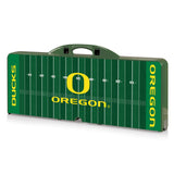 Oregon Ducks Football Field - Picnic Table Portable Folding Table with Seats