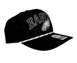 Philadelphia Eagles Black Roscoe Speckle 47 Hitch Adjustable Hat