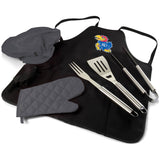 Kansas Jayhawks - BBQ Apron Tote Pro Grill Set