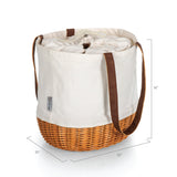 Oregon Ducks - Coronado Canvas and Willow Basket Tote