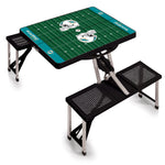 Miami Dolphins Football Field - Picnic Table Portable Folding Table with Seats