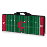 Indiana Hoosiers Football Field - Picnic Table Portable Folding Table with Seats