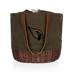 Arizona Cardinals - Coronado Canvas and Willow Basket Tote