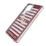 Florida State University Seminoles Athletic Wordmark Field Clear Phone Case for Samsung Galaxy