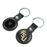 Florida State University Seminoles Athletic Wordmark Insignia Black Airtag Holder 2-Pack