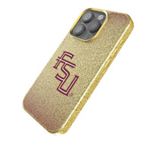 Florida State University Seminoles Athletic Wordmark Linen Bling Phone Case for Apple iPhone