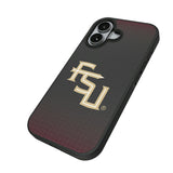 Florida State University Seminoles Athletic Wordmark Linen Bump Phone Case for Apple iPhone