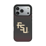 Florida State University Seminoles Athletic Wordmark Linen Bump Phone Case for Apple iPhone