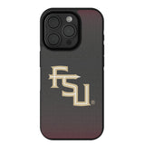 Florida State University Seminoles Athletic Wordmark Linen Bump Phone Case for Apple iPhone