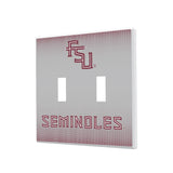 Florida State University Seminoles Athletic Wordmark Linen Hidden-Screw Light Switch Plate