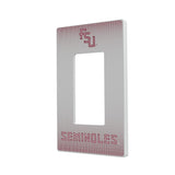 Florida State University Seminoles Athletic Wordmark Linen Hidden-Screw Light Switch Plate