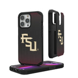 Florida State University Seminoles Athletic Wordmark Linen Rugged Phone Case for Apple iPhone