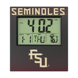 Florida State University Seminoles Athletic Wordmark Linen Wall Clock
