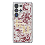 Florida State University Seminoles Athletic Wordmark Paisley Clear Phone Case for Samsung Galaxy
