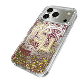Florida State University Seminoles Athletic Wordmark Paisley Glitter Phone Case for Apple iPhone