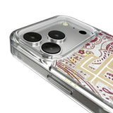 Florida State University Seminoles Athletic Wordmark Paisley Glitter Phone Case for Apple iPhone