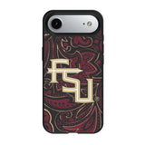 Florida State University Seminoles Athletic Wordmark Paisley MagSafe Compatible Phone Case for Apple iPhone