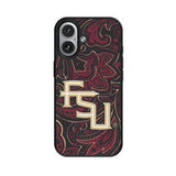Florida State University Seminoles Athletic Wordmark Paisley MagSafe Compatible Phone Case for Apple iPhone