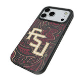 Florida State University Seminoles Athletic Wordmark Paisley MagSafe Compatible Phone Case for Apple iPhone