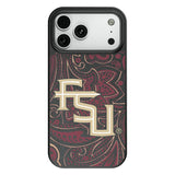 Florida State University Seminoles Athletic Wordmark Paisley MagSafe Compatible Phone Case for Apple iPhone