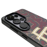 Florida State University Seminoles Athletic Wordmark Paisley MagSafe Compatible Phone Case for Samsung Galaxy