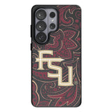 Florida State University Seminoles Athletic Wordmark Paisley MagSafe Compatible Phone Case for Samsung Galaxy