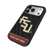 Florida State University Seminoles Athletic Wordmark Personalized EndZone Plus Bump Phone Case for Apple iPhone