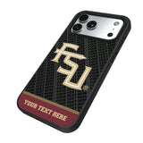 Florida State University Seminoles Athletic Wordmark Personalized EndZone Plus Bump Phone Case for Apple iPhone