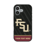 Florida State University Seminoles Athletic Wordmark Personalized EndZone Plus Bump Phone Case for Apple iPhone