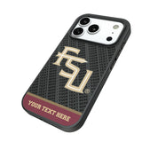 Florida State University Seminoles Athletic Wordmark Personalized EndZone Plus Bump Phone Case for Apple iPhone