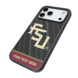 Florida State University Seminoles Athletic Wordmark Personalized EndZone Plus Bump Phone Case for Apple iPhone