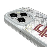 Florida State University Seminoles Athletic Wordmark Personalized EndZone Plus Glitter Phone Case for Apple iPhone