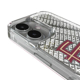 Florida State University Seminoles Athletic Wordmark Personalized EndZone Plus Glitter Phone Case for Apple iPhone