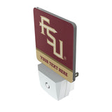 Florida State University Seminoles Athletic Wordmark Personalized Endzone Solid Night Light 2-Pack