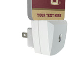 Florida State University Seminoles Athletic Wordmark Personalized Endzone Solid Night Light 2-Pack
