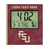 Florida State University Seminoles Athletic Wordmark Personalized Hatch Wall Clock