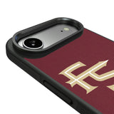 Florida State University Seminoles Athletic Wordmark Personalized Stripe Bump Phone Case for Apple iPhone