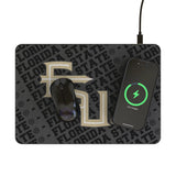 Florida State University Seminoles Athletic Wordmark Personalized Tilt 15-Watt Wireless Charger and Mouse Pad