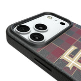 Florida State University Seminoles Athletic Wordmark Plaid MagSafe Compatible Phone Case for Apple iPhone