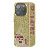 Florida State University Seminoles Athletic Wordmark Sidebar Bling Phone Case for Apple iPhone