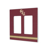 Florida State University Seminoles Athletic Wordmark Stripe Hidden-Screw Light Switch Plate