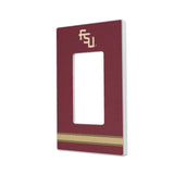Florida State University Seminoles Athletic Wordmark Stripe Hidden-Screw Light Switch Plate