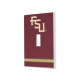 Florida State University Seminoles Athletic Wordmark Stripe Hidden-Screw Light Switch Plate